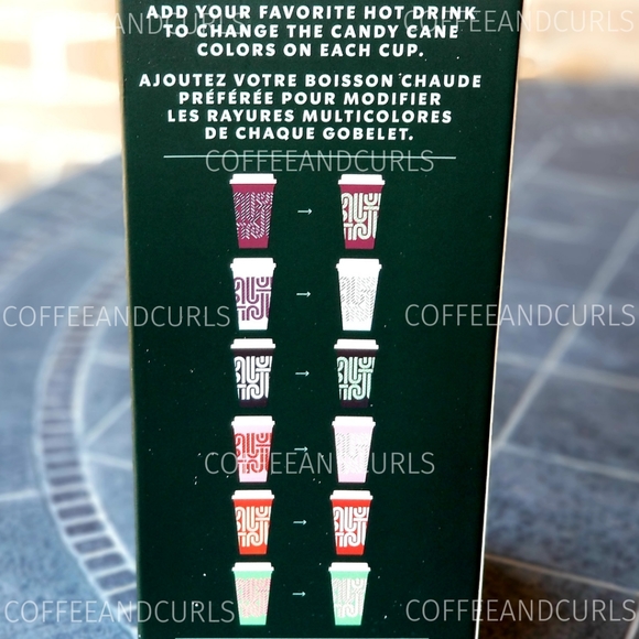 Starbucks Candy Cane Color Changing Hot Cup Set 16oz Grande 2020 Holiday - Picture 6 of 12